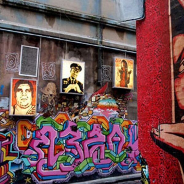 Melbourne Street Art At Hosier Lane